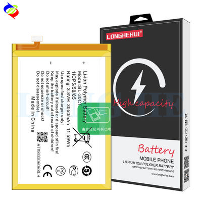 Batterie au lithium-ion BL-30CT pour téléphone intelligent pour téléphone portable Tecno L7 L8