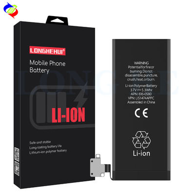 Batterie noire rechargeable pour téléphone portable iPhone 4S haute capacité et longue durée de vie