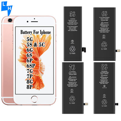 Piles rechargeables pour les téléphones mobiles 5G 5S 5C 6G 6S 6P 6SP 7G 7P 8G 8P