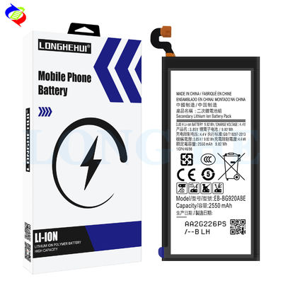 Batterie de téléphone portable à double protection IC pour Samsung Galaxy S6 G9200 G9206 EB-BG920ABE