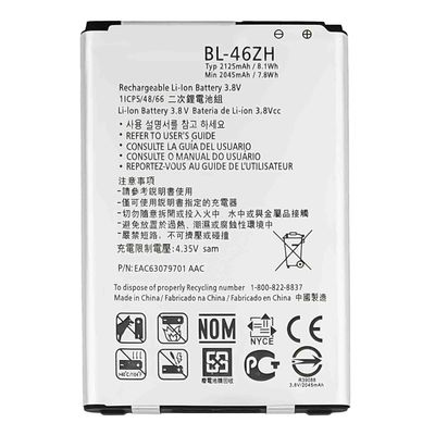 Compatible avec la batterie rechargeable LG K7 K8 BL-46ZH pour AS330 K332 K371 K373 K8V K89