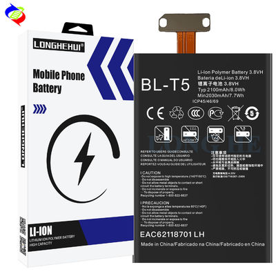 BL-T5 rechargeable 2100mAh 3.8V batterie de remplacement pour LG Nexus 4 Mako Optimus G E975