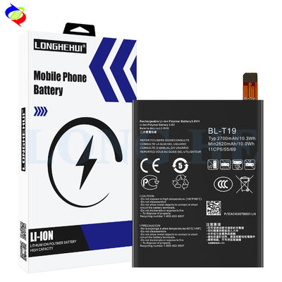 Performance BL-T19 2700mah 3.8v batterie de téléphone portable pour le LG Nexus 5X H791 H798 H790