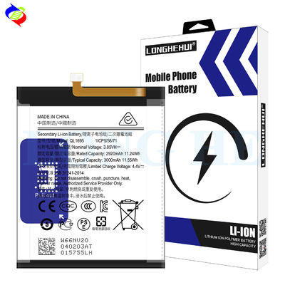 3000mAh 3,85V batterie rechargeable Li-ion QL1695 pour le Samsung Galaxy A01 A015 en noir