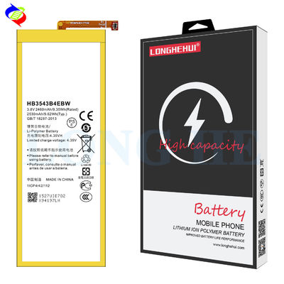 Huawei Ascend P7 remplacement de batterie 2460mAh HB3543B4EBW Piles mobiles OEM/ODM