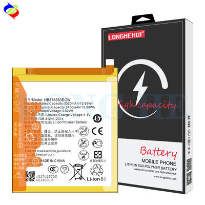 Batteries rechargeables de 3400 mAh de capacité HB376883ECW pour Huawei Ascend P9 Plus VIE-L09 VIE-L29