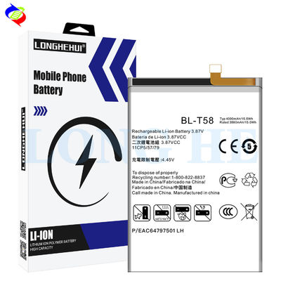 Protection double IC 4000mah BL-T58 batterie de téléphone portable pour batterie rechargeable LG