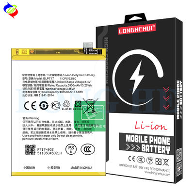 Batterie à pleine capacité BLP717 Compatible avec Oppo Reno Z PCDM10 CPH1979 3.85V 4035mAh