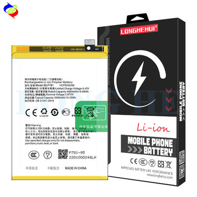 Batterie de téléphone portable haute capacité 5000 mAh Blanc BLP781 A92-2020 CPH2061 pour OPPO A52