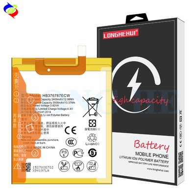 Une batterie Li-polymère blanche de 3500 mAh de 3,82 V pour le téléphone portable Huawei Honor V8 HB376787ECW