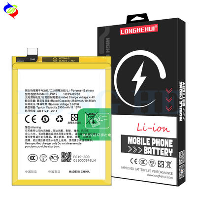 ODM/OEM BLP619 Batterie de 2900 mAh pour Oppo A57 A57M A57S 100% de lithium de cobalt pur