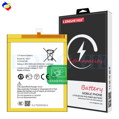 Protection double IC BL-39CT 3900mAh 3.85V batterie de remplacement pour téléphone portable TECNO