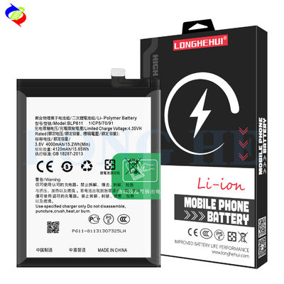 BLP611 Batterie pour OPPO R9 Plus R9PLUS R9P R 9P A et remplacement d'ion lithium original