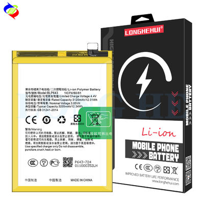 Batterie de téléphone portable haute capacité 3200mAh BLP643 pour batterie rechargeable blanche OPPO R11S