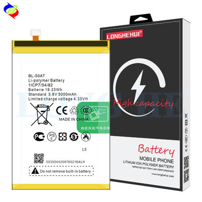 BL-50AT Piles rechargeables au lithium pour téléphone portable Tecno L5 3.8V 5000mAh