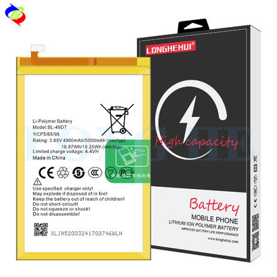 Protection à double circuit imprimé jaune BL-49DT 5000mAh LB7 Batterie pour téléphone portable Tecno Pouvoir 3