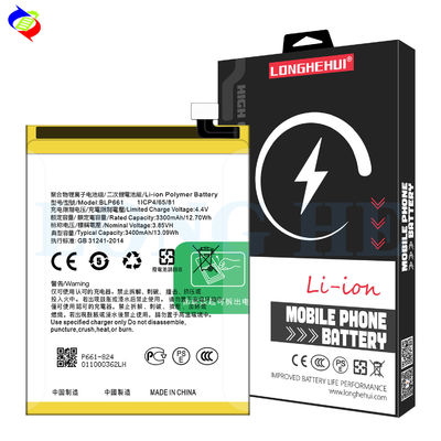 Double IC Protection 3400mAh BLP661 A3 Batterie pour le téléphone portable OPPO A3 A3m F7 CPH1821