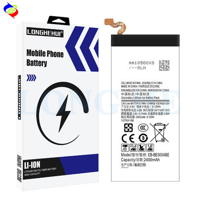 L'appareil est équipé d'une batterie de 2400 mAh rechargeable pour le téléphone portable Samsung E5 E5 2015