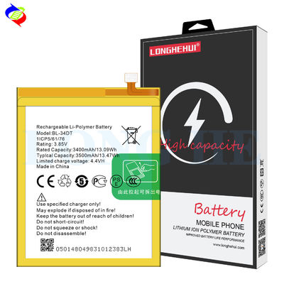 BL-34DT 3.85V 3500mAh batterie rechargeable pour le Tecno Phantom 9 CC9 AB7 Camon 12 Pro