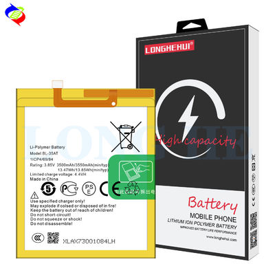 Stock AX8 et AX7 BL-35AT 3550mAh batterie de téléphone portable pour Tecno Phantom 8 garantie