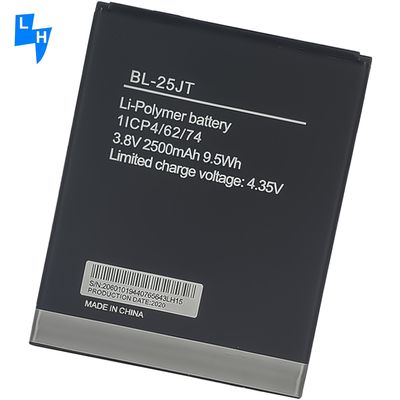 Batterie rechargeable pour Tecno 2500mAh BL25JT F3 WX3 BL-25JT Matériaux et performances