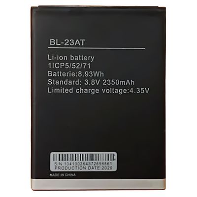 TECNO Y6 batterie de téléphone portable BL-23AT batterie d'origine 2350mAh double protection IC