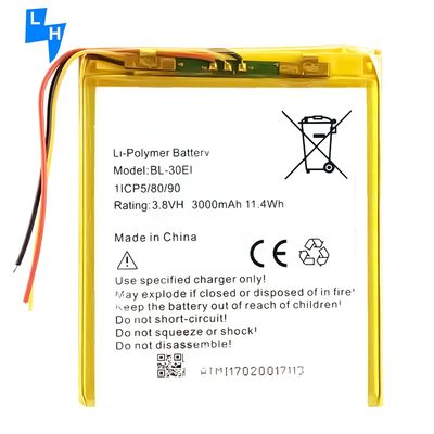 Batterie de 3000 mAh pour itel 1701 1702 7C 7D P702 BL-30EI Téléphone portable Garantie de longue durée de vie