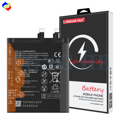 Batterie de téléphone portable rechargeable HB536479EFW noir pour Huawei P50 Pro 3,87V 4360mAh