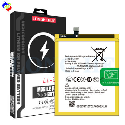 Capacité 3000 mAh Piles rechargeables pour téléphone portable itel S42 BL-30WI