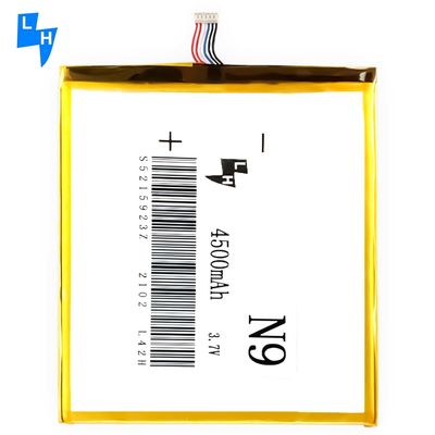 Batterie au lithium en polymère jaune de haute capacité BL-N9 pour téléphone portable Tecno N9 4500mAh 3.7V