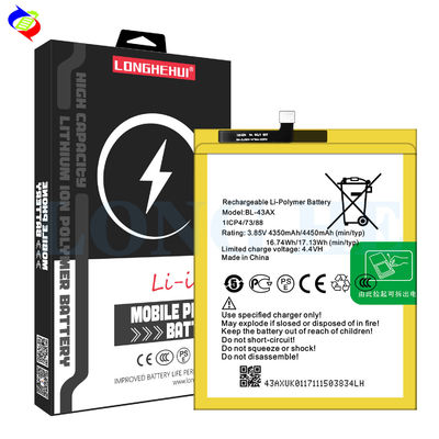 OEM/ODM BL-43AX 4450mAh X603 Batterie de téléphone portable pour infinix Zero5