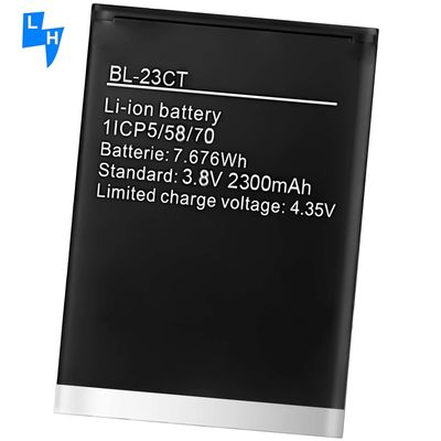 BL-23CT 2300mAh Batterie de téléphone portable pour Tecno WX3 batterie LTE Longue durée et noir
