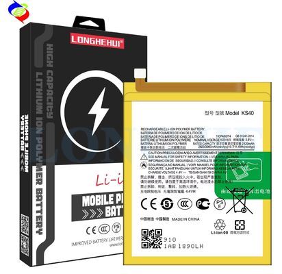 KS40 3000mAh 4,4V batterie au lithium polymère Parfait pour le MOTO E6 Play US XT2029 XT2029-1