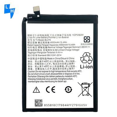 4000mAh BL270 batterie pour Motorola XT1922 G6Play MOTO E5 K53 K53A48 Noir 4000mAh