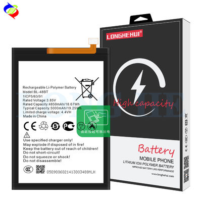 BL-48BT OEM ODM batterie de téléphone portable pour Tecno 5000mAh Condition 100% compatible
