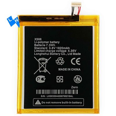 Batterie rechargeable 1920 mAh X506 pour téléphone portable