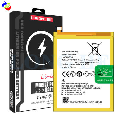 BL-39HX 4000mAh Hot 6 batterie de téléphone portable pour les piles rechargeables Infinix X606