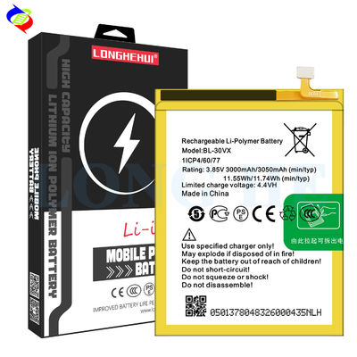 BL-30VX 3000mAh 4,4V batterie pour INFINIX X5515 Samrt2 capacité et longue durée