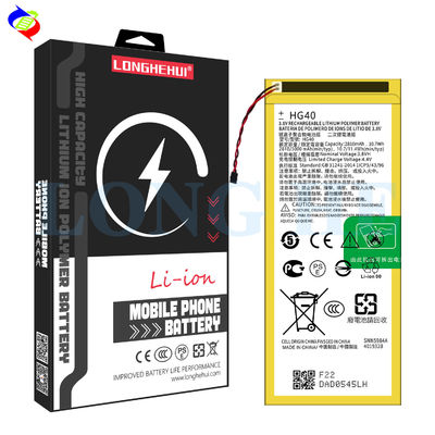 Batterie rechargeable en stock HG40 pour le Motorola Moto G5 Plus XT1684 XT1685 XT1687 XT1686 SNN5984A 2810mAh 3,8V