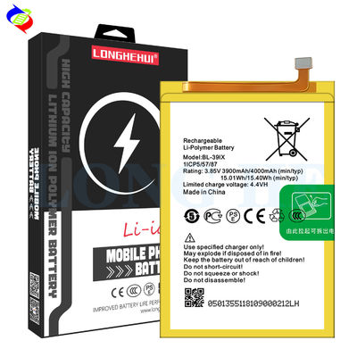 Protection double IC BL-39IX 3.85V 4000mAh Batterie pour Infinix X605 Note 5 Pro X610 Note 6