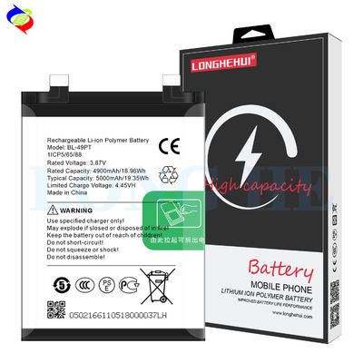 Tecno Pova 5 Pro Batterie pour smartphone BL-49PT 3.87V 5000mAh Protection à double écran en blanc