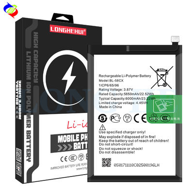 Batterie BL-58CX haute capacité 6000mAh pour Infinix X659 Black Design et longue durée de vie