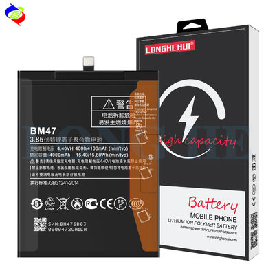 Batterie de remplacement haute capacité BM47 pour Xiaomi Redmi 3 3S 3X 3Pro 4X 4100mAh Stock
