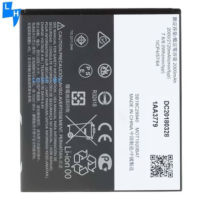 Batterie rechargeable et AAA de 2000 mAh JE30 pour Motorola Moto E5 Play Go Edition