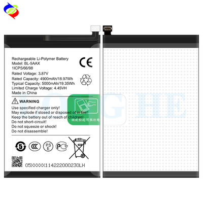Batterie rechargeable BL-5AAX 3,87 V 5000 mAh pour téléphone portable Infinix