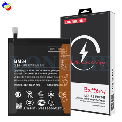 Protection double IC BM34 Batterie d'origine 3090 mAh pour le Xiaomi Note Pro Expédition rapide