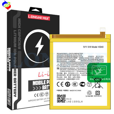 Batterie au lithium en polymère blanc de 3000 mAh de capacité KS40 pour Moto E6 Play EU XT2029 XT2029-1