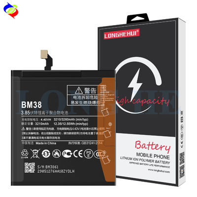 Batterie de remplacement d'origine pour Xiaomi Redmi 4s BM38 3260mAh 3.85V Remplacement du téléphone