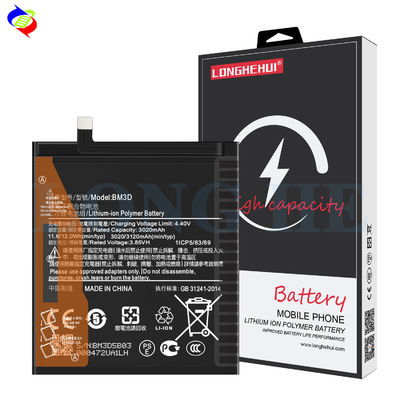 Stock noir batterie de téléphone portable pour Xiaomi MI 8SE BM3D capacité d'origine 100% santé