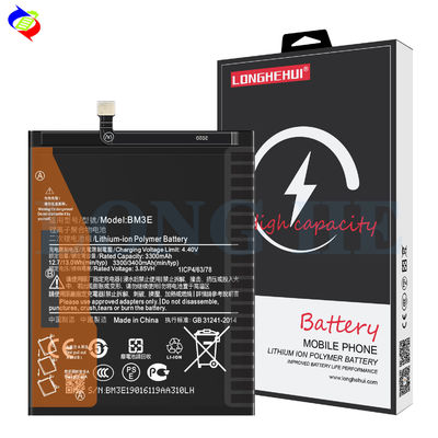 Stock BM3E 3.85V 3400mAh batterie de téléphone intelligent mobile pour Xiaomi 8 remplacement Noir